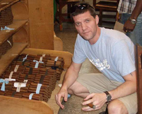 Guy during a recent tour of the Partagas factory in Havana, Cuba
