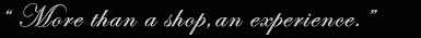 Quotation from the New York Times stating more than a shop an experience