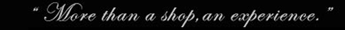 Quotation from the New York Times stating more than a shop an experience