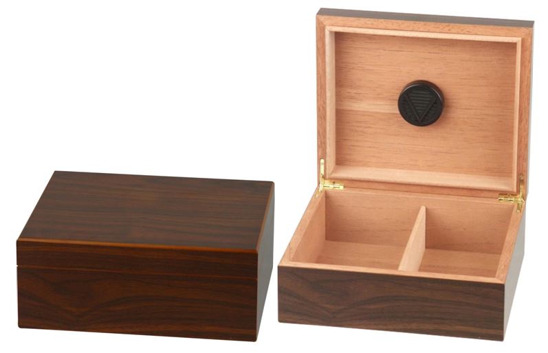 Humidor With Walnut Finish