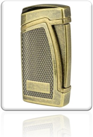 Passatore Jet Lighter & Cutter Antique Brass